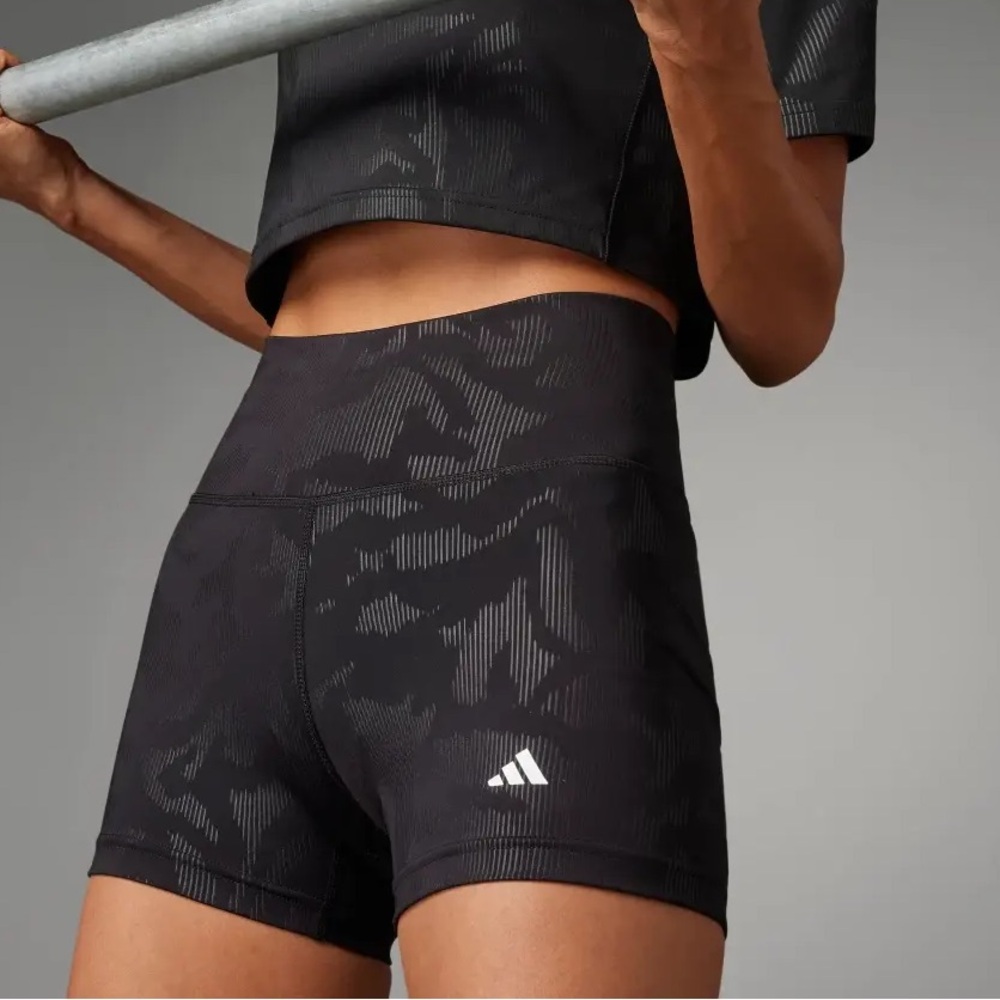 Adidas Optime Power Short 5” Black Size XL NWT